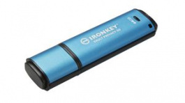 IKVP50/64GB, USB Stick, IronKey Vault Privacy 50, 64GB, USB 3.1, Blue, Kingston