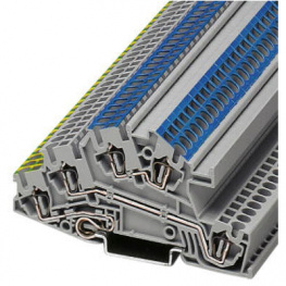 3031843, STI 2,5-PE/L/N installation level terminal block, 0.08...4 mm2 400 vac 24 a grey, Phoenix Contact
