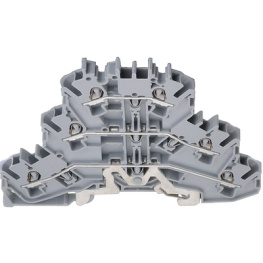 2002-3228, Three-tier terminal shield/L/L grey 0.25...2.5 mm2, Wago