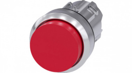 3SU10500BB200AA0, SIRIUS ACT Push-Button front element Metal, glossy, red, Siemens