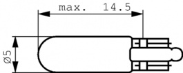 5020 32 1215 01, Лампа накаливания W2x4.6d 12...15 VAC/DC 83 mA, Taunuslicht