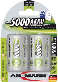 5030922 [2 шт], NiMH rechargeable battery D 1.2 V 5 Ah, Ansmann