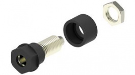 RND 350-00015, Banana Socket  diam.4mm Black 36A M6 Screw, RND Lab