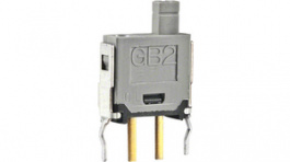 GB215AB, Ultra-Thin Pushbutton Switch, Off-(On), 1P, NKK Switches (NIKKAI, Nihon)
