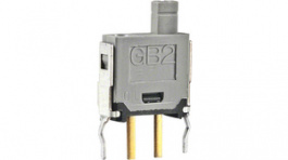 GB215AB, Переключатель: кнопочный; Пол: 2; SPST-NC; 0,1A/28ВAC; 0,1A/28ВDC, NKK Switches (NIKKAI, Nihon)