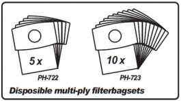 PH-723 [10 шт], Мешочные фильтры, 0.3 umm уп-ку=10 ST, Muntz Technics