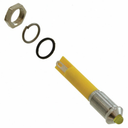 Q6P1CXXY24E, LED Indicator yellow 24 VDC, APEM