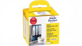 AS0722470, Filling Roll Labels, 1 roll/110 labels, 38 x 190 mm, White, Zweckform