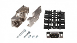 MHDCMR9-DM9P-K, D-Sub plug kit 9P, MH Connectors
