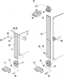20817-325, Extractor Handle Grey, Schroff