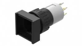 31-481.036, Illuminated Pushbutton Switch Actuator, 2NO, Black, IP40, Latching Function, EAO