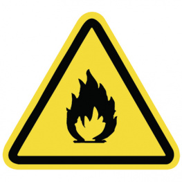 WS3-D-150-YE [100 шт], Warning Label Fire Hazard, HellermannTyton