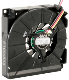 HYB60A05A, Radial DC fan 59.5 x 59.5 x 10 mm 4.5...5.5 V, SEPA EUROPE
