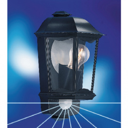 L 190 S, Outdoor light fixture with sensor Black, Steinel