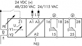 DUC01DB23500V, Voltage monitoring relay, Carlo Gavazzi