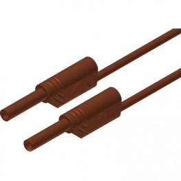 MVL S WS 200/1 BROWN, Safety test lead diam. 2 mm brown 200 cm CAT III, SKS Kontakttechnik