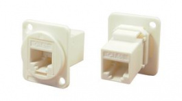 CP30220W, Соединитель; FT; Кат: 5e; Конф: 8p8c; гнездо RJ45,с обеих сторон, Cliff