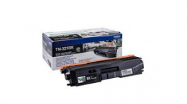 TN321BK, Toner Cartridge, 2500 Sheets, Black, Brother