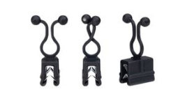 EC1-3TL7OTP-PA66HIRHS-BK [25 шт], Releasable Edge Clip with Driller Polyamide 6.6 Black, HellermannTyton