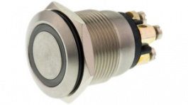 MPI002/TERM/D4, Push-button Switch, vandal proof red / blue 19.2 mm 24 VDC 50 mA 1 make contact, Bulgin