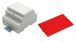 RND 455-01144, DIN-Rail Module Box with Snap Fit Cover, 71x90.2x57.5mm, Grey, ABS/Polycarbonate, RND Components