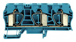 1768330000, Feed-through Terminal Block, Tension Clamp, 3 Poles, 76A, 16mm\x1a, Blue, Weidmuller