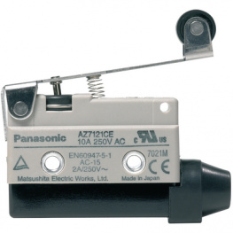 AZ7121CEJ, Limit switch AZ7 10 A Plunger Limit switch, roller lever 1 change-over (CO), Panasonic