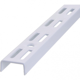 10001-00019 [2 шт], Wall rail, double row, white, 1.5 m PU=2 ST, Element System