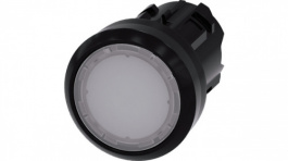 3SU1001-0AA60-0AA0, SIRIUS ACT Illuminated Push-Button front element Plastic, white, Siemens
