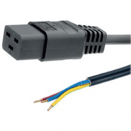 6900-810.60, Device cable IEC-320-C19 Open 2.5 m, Feller Aut