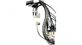 HWPAV030 PA6V0 BK 25, Cable Cover, 32.0 mm, Polyamide 6, Black, 25 m, HellermannTyton