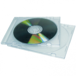 MX-295-25, Slimline CD case 25 Transparent, Maxxtro