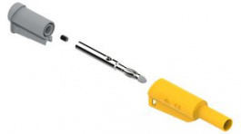 RND 350-00030, Banana Plug&nbsp;&nbsp;diam.4mm Yellow 36A Screw, RND Lab