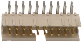 98464-G61-20ULF, Pin header, Minitek 2x10-pin 90deg 2x10P, FCI (Amphenol FCI, AFCI))