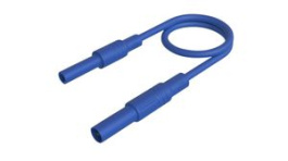 934044102, Test Lead, Nickel-Plated Brass, 250mm, Blue, Hirschmann