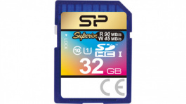 SP032GBSDHCU1V10, SD card superior UHS-1 32 GB, 90 MB/s, 45 MB/s, Silicon Power