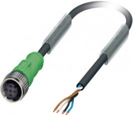 1668108, SAC-4P- 1,5-PUR/M12FS Actuator/Sensor-Cable, Phoenix Contact