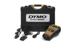 2122966, Portable Label Printer with PC Connection and EU Case Set RHINO 6000+, USB, ABC, 180 dpi, Dymo
