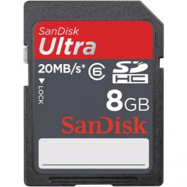 SDSDH-008G-U46, Ultra SDHC card 8 GB, Sandisk
