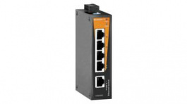 1240840000, Industrial Ethernet Switch, 5 Ports 9.6 ... 60V IP30, Weidmuller