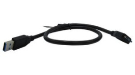 RND 765-00078, USB 3.0 A Plug to USB 3.0 Micro-B Plug Cable 500mm Black, RND Connect