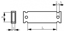 HC 12-52 [50 шт], Backing for Labels 52 mm x 13 mm 50 p. Transparent, HellermannTyton