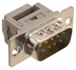 09661286700, Вилка; D-Sub; PIN:9; "папа"; IDC; на шлейф; позолота; 1,27мм, Harting