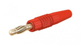 64.1020-22, In-Line Test Plug \x1a4mm Red 32A 30V Gold-Plated, Staubli (former Multi-Contact )