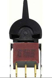 RND 210-00524, Miniature Paddle Switch, DPDT, (On)-Off-(On), RND Components