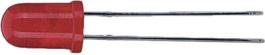 HLMP-D150, LED; 5мм; красный; 1,3-3мкд; 65°; Поверхность: выпуклая, Broadcom (Avago)