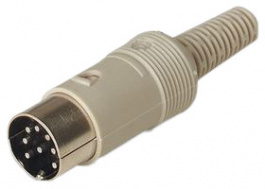 MAS 8100 S, Cable Connector, Plug, 8 Poles, 4A, 34VAC/VDC, Hirschmann