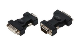 AK-320505-000-S, Adapter, VGA Plug - DVI-I 24+5-Pin Socket, DIGITUS