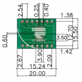 RE933-02ST, Prototyping board FR4 Epoxide + chem. Ni/Au, Roth Elektronik