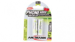 5030902, Dect NiMH Rechargeable Battery AA / HR6 800mAh Pack of 2 pieces, Ansmann